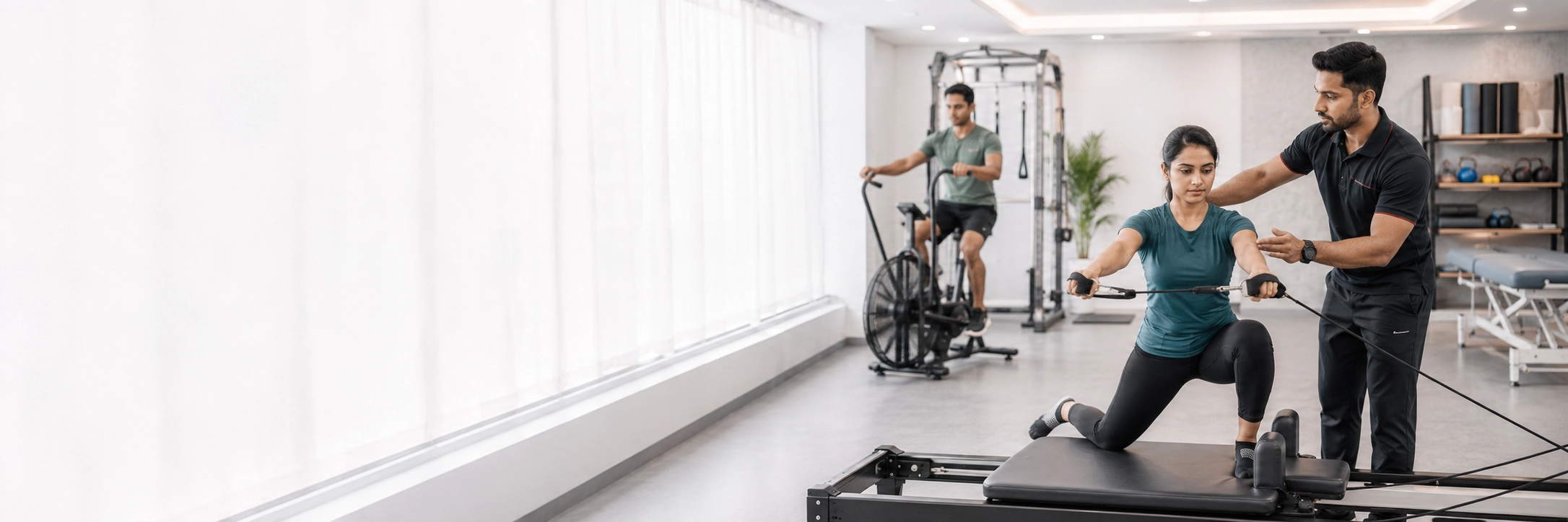 Pilates reformer session for the Metabolic Reset Program