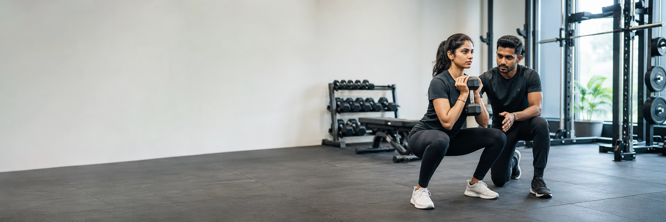 Strength and weight training session at DM Exercise Clinic