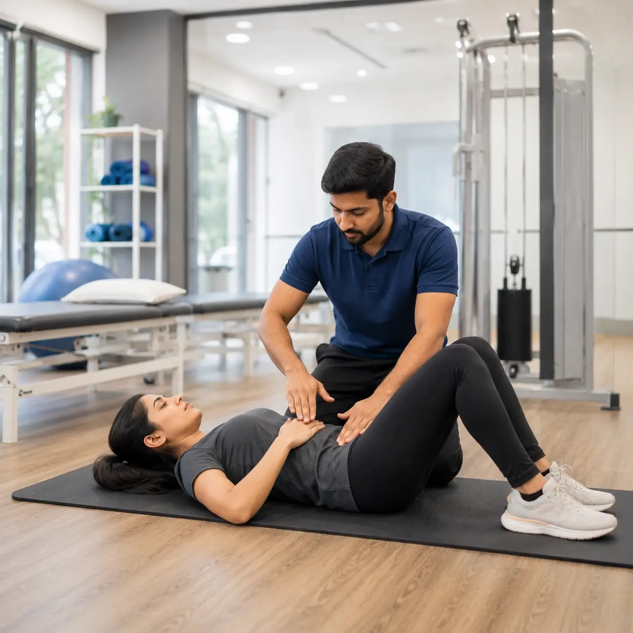 Core and breathing work