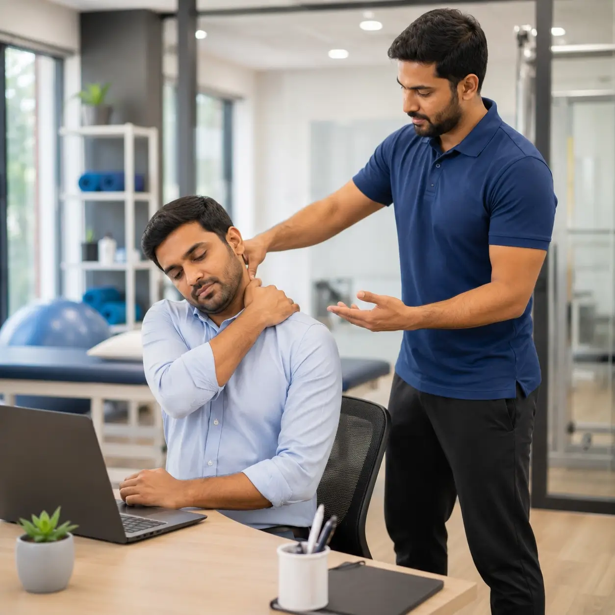 Workstation-related pain management